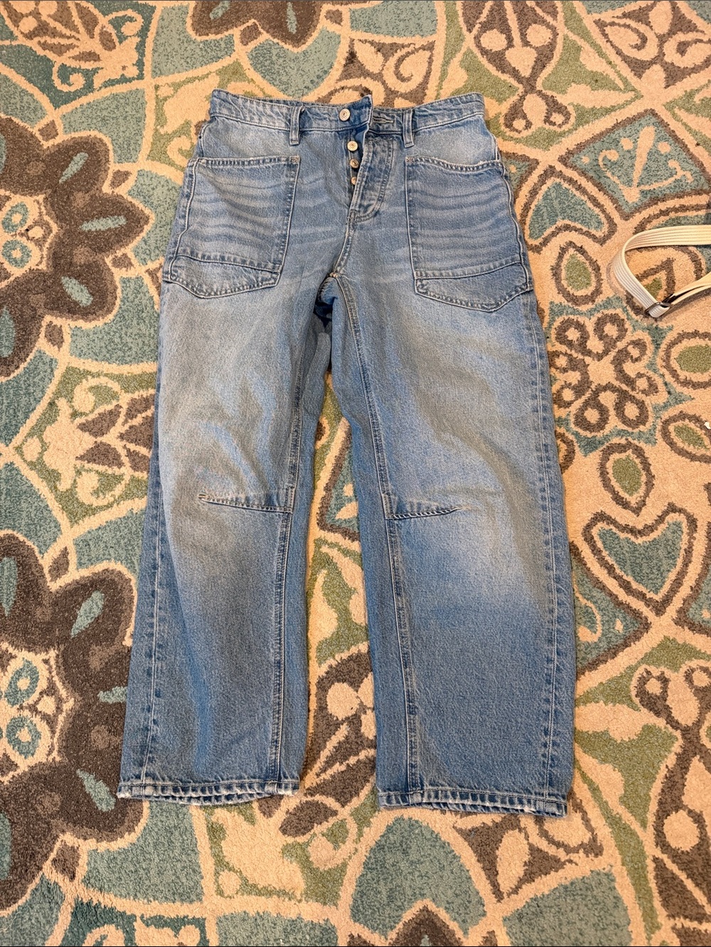 We the Free Moxie Minimalist barrel jeans
